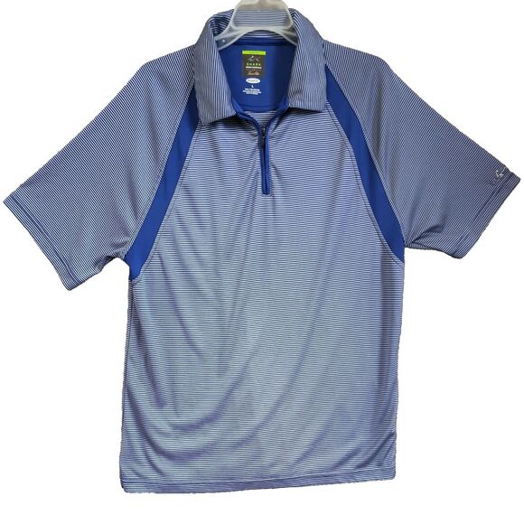 Shark Greg Norman 1/4 Zip Polo Tasso Elba Men's Large Slim Fit Golf Shirt - Picture 1 of 11